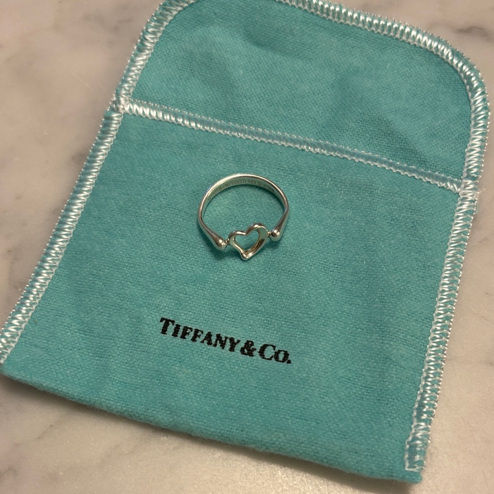Tiffany & Co. Silver Elsa Peretti Heart Band